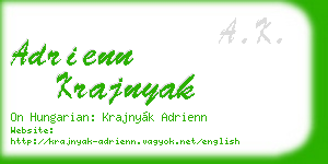 adrienn krajnyak business card